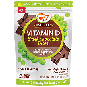 Vitamin D Bites - 400 IU - Dark Chocolate (30 Servings)