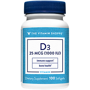 Vitamin D3 - 1,000 IU (100 Softgels)