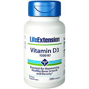 Vitamin D3 - 1,000 IU (250 Softgels)