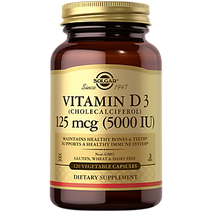 Vitamin D3 - 5,000 IU (120 Vegetarian Capsules)