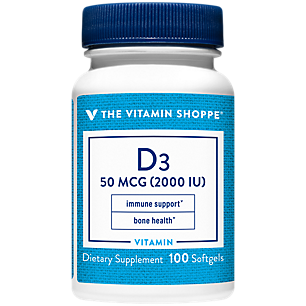 Vitamin D3 - Bone Health & Immune Support - 2,000 IU (100 Softgels)