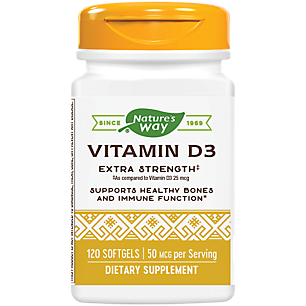 Vitamin D3 - Bones & Immunity - 2,000 IU (120 Softgels)