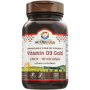 Vitamin D3 Gold - 5,000 IU (180 Softgels)