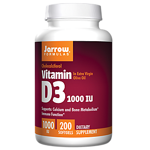 Vitamin D3 - Supports Calcium & Bone Metabolism - 1,000 IU (200 Softgels)