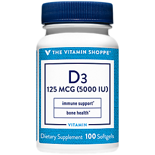 Vitamin D3 - Supports Immunity & Bone Health - 5,000 IU (100 Softgels)