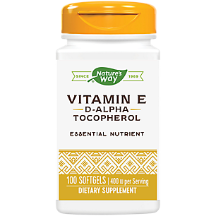 Vitamin E - D-Alpha Tocopherol - Essential Nutrient (100 Softgels)