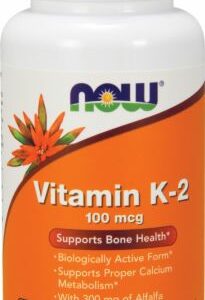 Vitamin K-2 100mcg/100 Veg Capsules - Bone Support NOW