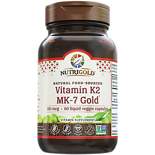 Vitamin K2 MK-7 Gold - 100 MCG (60 Liquid Vegetable Capsules)