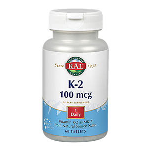 Vitamin K2 as MK-7 from Natural Source Natto - 100 MCG (60 Tablets)