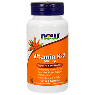 Vitamin K2 with Alfalfa - 100 MCG (100 Vegetarian Capsules)