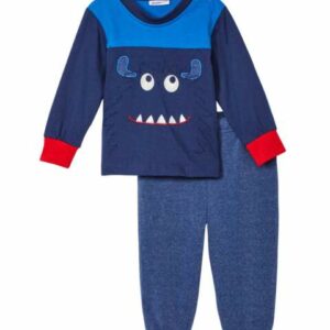 Vitamins Baby Boys' Casual Pants - Navy & Red Monster Long-Sleeve Top & Joggers