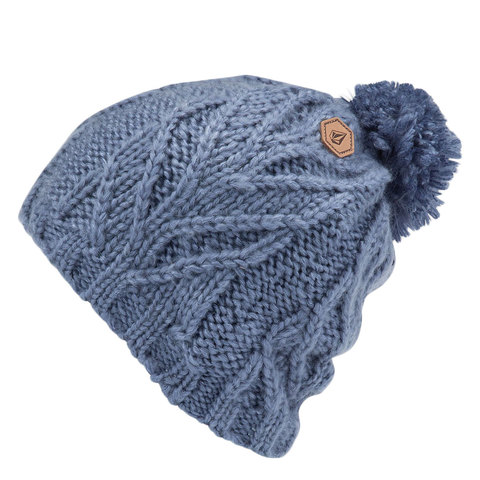 Volcom Leaf Beanie - Women's Washed Blue O/s