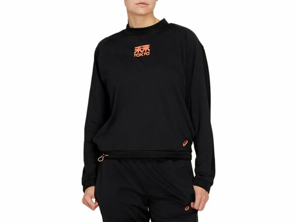 W Future Tokyo Thermopolis Fleece Crop Crew - XL