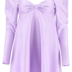 WANDERING SATIN MINI DRESS 40 Purple