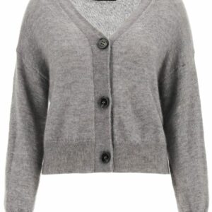 WEEKEND MAX MARA MOHAIR BLEND CARDIGAN XS Grey Wool