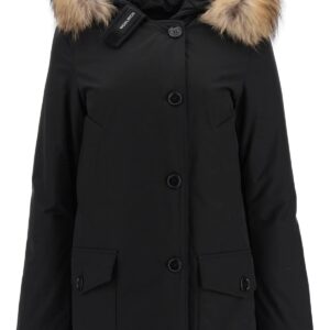 WOOLRICH ARCTIC PARKA WITH MURMASKY FUR M Black Technical, Fur, Cotton