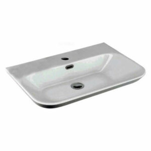 WS Bath Collections Edge 4365.01 Edge 26-3/10" Vessel Bathroom - White