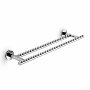 WS Bath Collections Napie 53118 Napie 24" Double Towel Bar Polished Chrome Bathroom Hardware Towel Bar 24 Inch