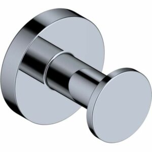 WS Bath Collections Norm WSBC 268608 Norm Single Robe Hook Polished Chrome Bathroom Hardware Robe Hook