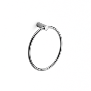 WS Bath Collections Picola 5259 7-1/10" Towel Ring from the Picola Collection Polished Chrome Bathroom Hardware Towel Ring