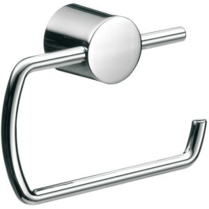 WS Bath Collections Rondo2 4500.01 Rondo2 Wall Mounted Euro Toilet Paper Holder Polished Chrome Bathroom Hardware Toilet Paper Holder