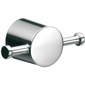 WS Bath Collections Rondo2 4575.02 Rondo2 Double Robe Hook Polished Chrome Bathroom Hardware Robe Hook