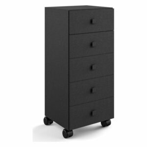 WS Bath Collections Runner 5430 Runner Steel Rolling Cabinet - Black