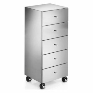 WS Bath Collections Runner 5430 Runner Steel Rolling Cabinet - Stainle