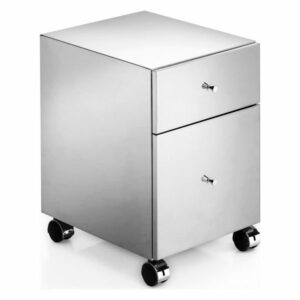 WS Bath Collections Runner 5438 Runner Steel Rolling Cabinet - Stainle