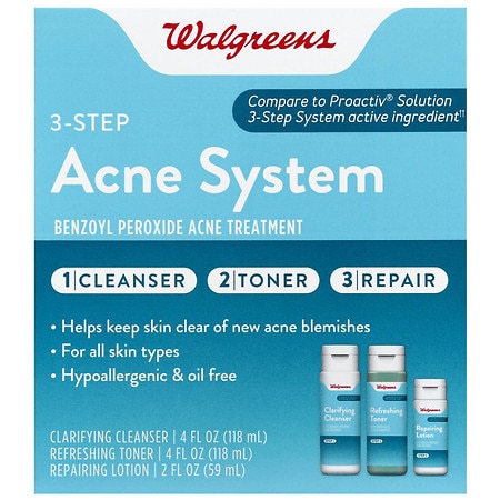 Walgreens 3 Step Acne Kit - 1.0 ea