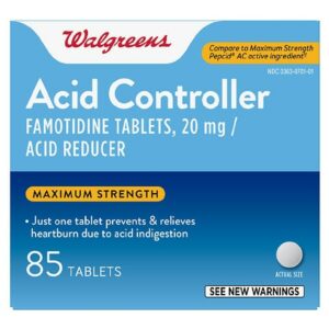 Walgreens Acid Controller Famotidine Tablets, 20 mg - 85.0 ea