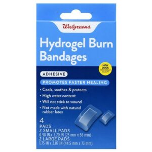 Walgreens Adhesive Hydrogel Burn Pad Combo Pack - 4.0 ea