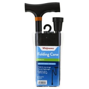 Walgreens Adjustable Folding Cane - 1.0 ea