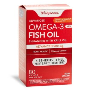 Walgreens Advanced Omega-3 Fish Oil 500 mg - 80.0 ea