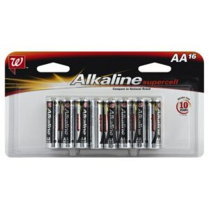 Walgreens Alkaline Supercell Batteries AA - 16.0 ea