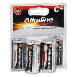 Walgreens Alkaline Supercell Batteries C - 4.0 ea