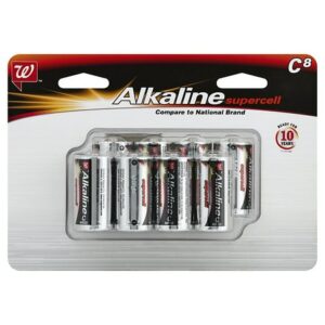 Walgreens Alkaline Supercell Batteries C - 8.0 ea