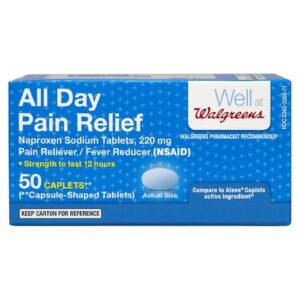 Walgreens All Day Pain Relief, Naproxen Sodium Tablets, 220 mg - 600.0 ea