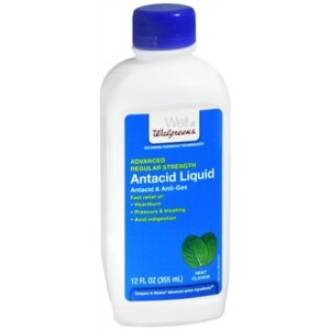 Walgreens Antacid Liquid Regular Strength Mint - 12.0 fl oz