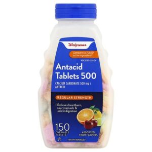 Walgreens Antacid/Calcium Supplement Tablets Regular Strength Assorted - 150.0 ea