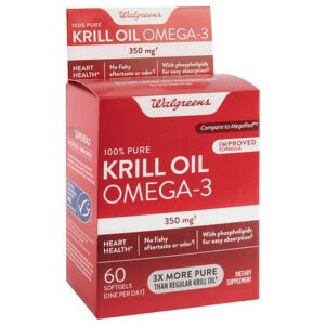 Walgreens Antarctic Pure Krill Oil Omega-3 350mg - 60.0 ea