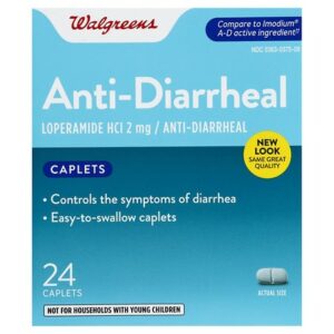 Walgreens Anti-Diarrheal Caplets - 24.0 ea