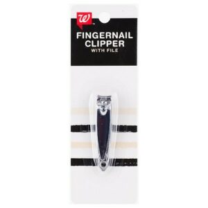 Walgreens Beauty Fingernail Clipper with File - 1.0 ea