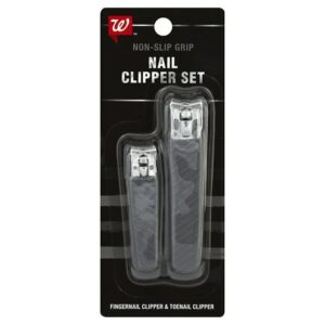 Walgreens Beauty Fingernail/Toenail Clipper Set With Grip - 1.0 ea