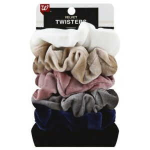 Walgreens Beauty Velvet Scrunchies - 6.0 ea