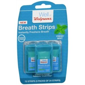 Walgreens Breath Strips Mint - 72.0 ea