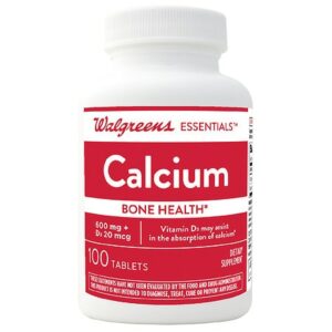 Walgreens Calcium Carbonate 600mg + Vitamin D3 800IU - 100.0 ea