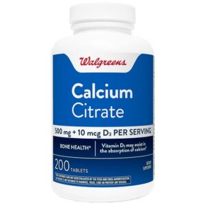 Walgreens Calcium Citrate + Vitamin D3 - 200.0 ea