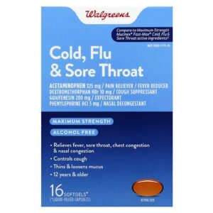 Walgreens Cold, Flu & Sore Throat - 16.0 ea