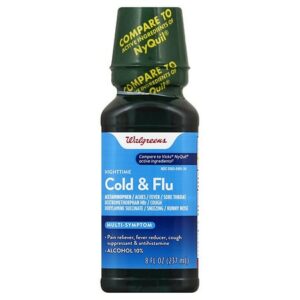 Walgreens Cold & Flu Nighttime Original - 8.0 fl oz